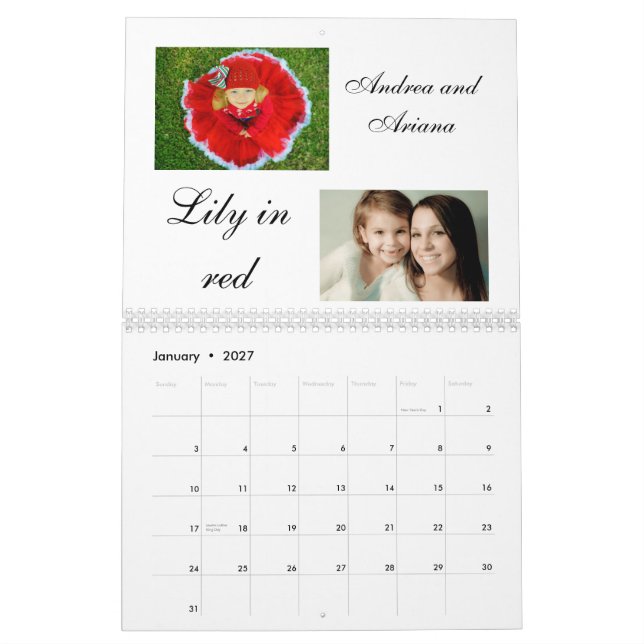 Calendário modelo da fonte 2011 (Jan 2027)