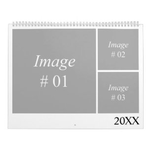 Calendário modelo de coleção de instagram de 12 meses