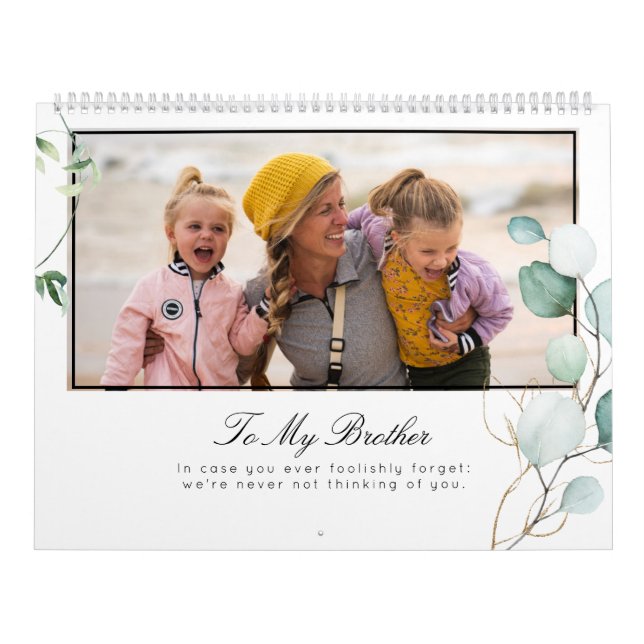 Calendário Modelo de foto Greenery Brother ID931 (Capa)