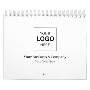Calendário Modelo de logotipo de negócios personalizado