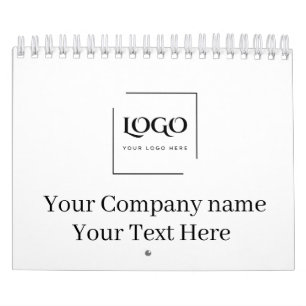 Calendário Modelo de logotipo personalizado elegante