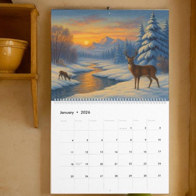 Calendário Modelos de paisagens das estações (Criador carregado)