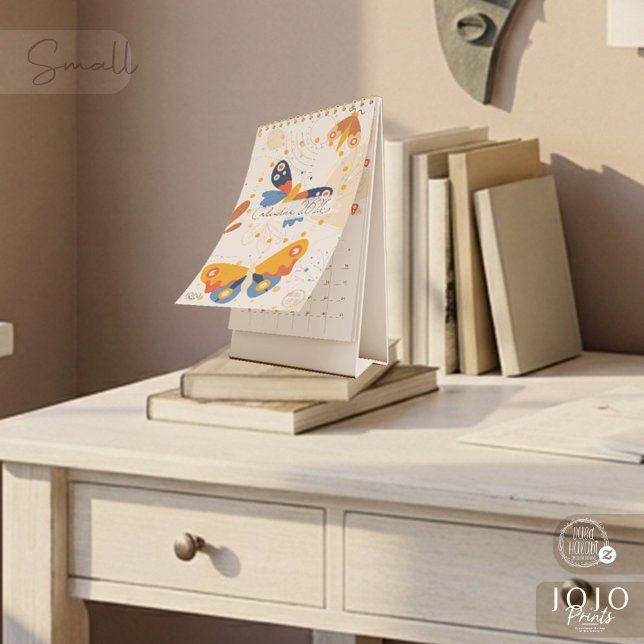 Calendário Modern Abstract Butterflies Photo Calendar 2026 (Modern Abstract Butterflies Photo Calendar 2026-Small)