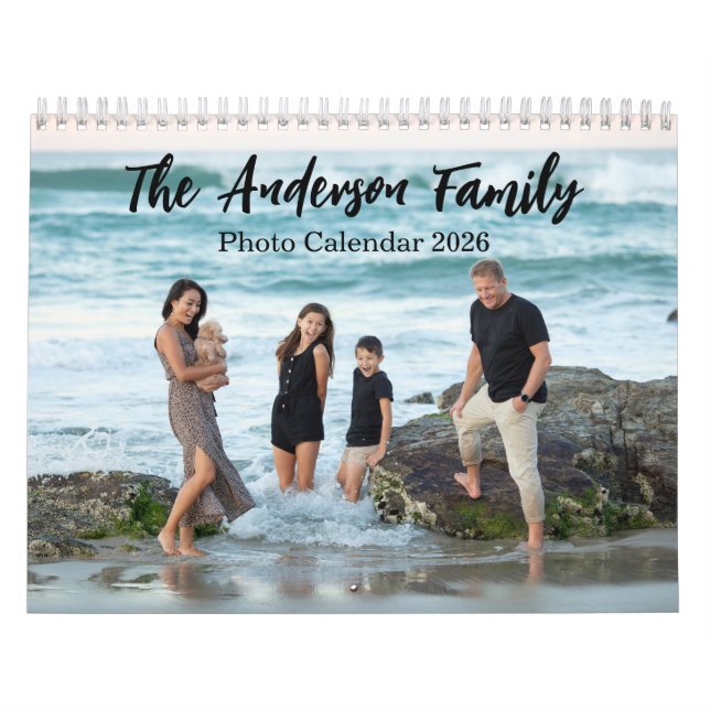 Calendário Modern Family Photo Collage (Capa)