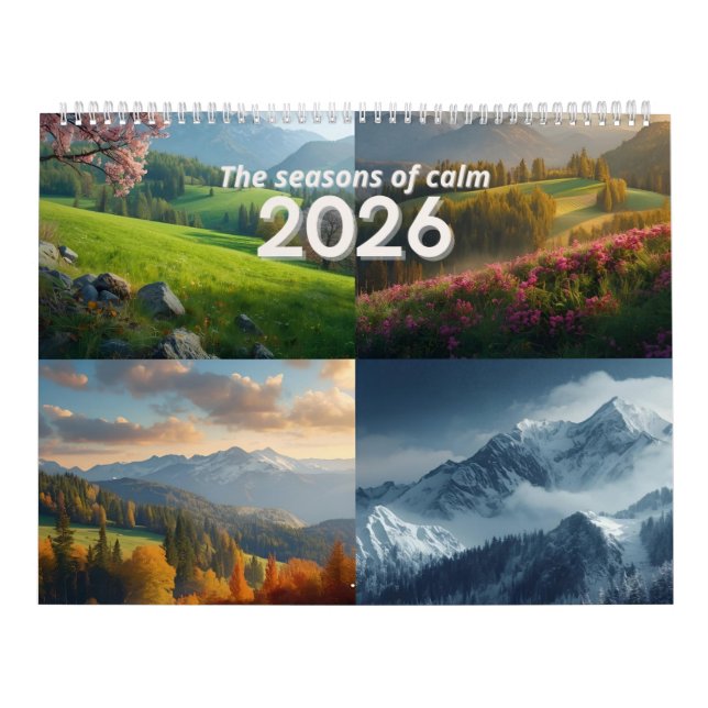 Calendário Modern Minimalist Nature 2026 Wall Calendar (Capa)
