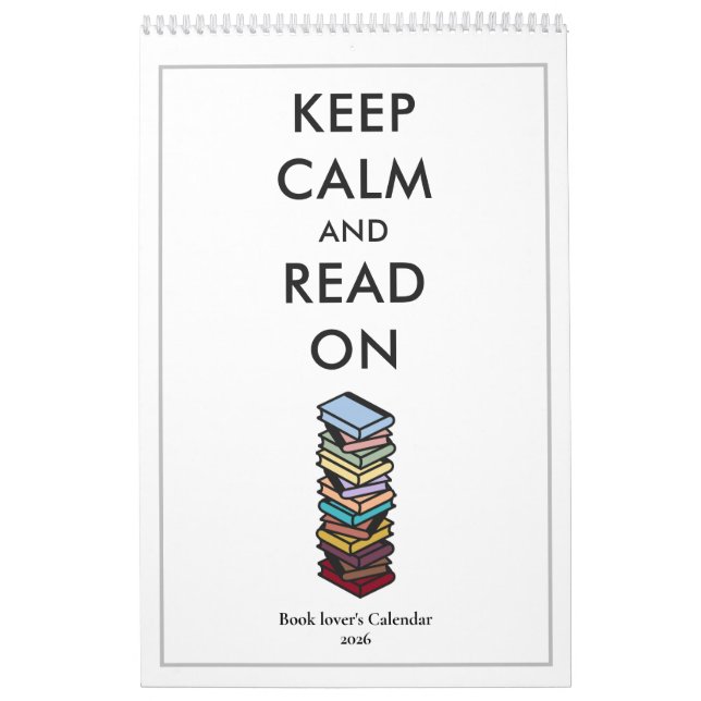 Calendário Modern Readers Quotes Colorful Book Lovers 2026 (Capa)