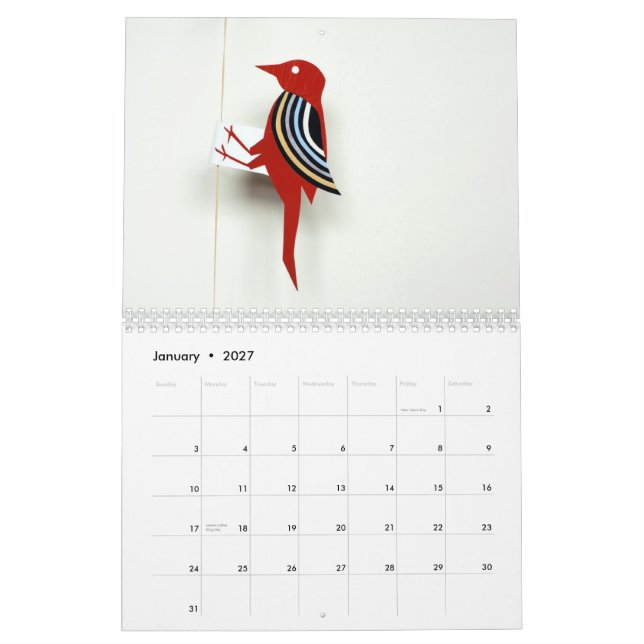 Calendário moderno do brinquedo de Joel Henriques (Jan 2027)
