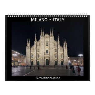 Calendário Moderno e antigo Milano - Itália - foto
