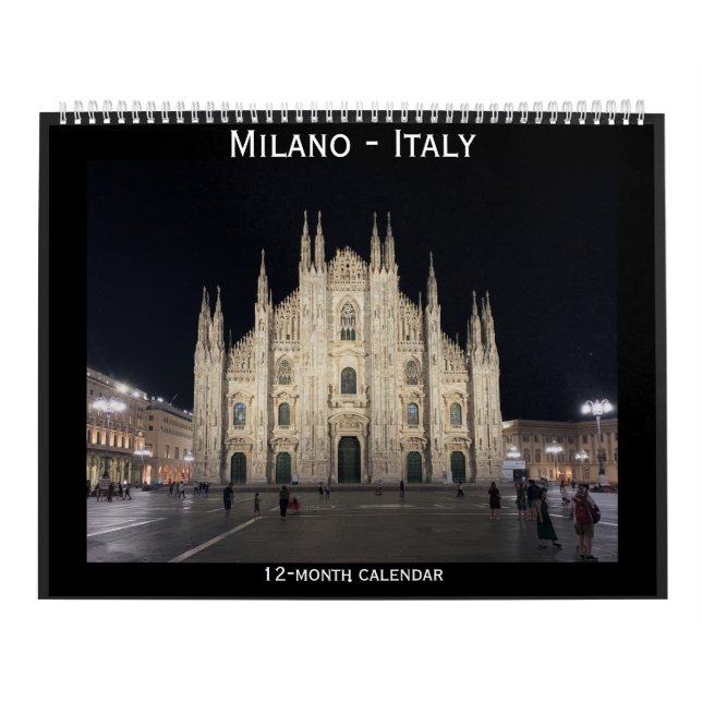 Calendário Moderno e antigo Milano - Itália - foto (Capa)