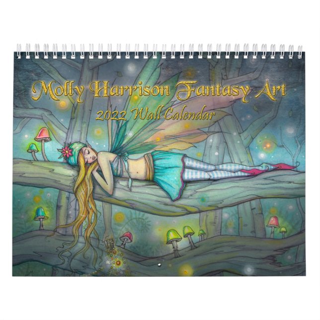Calendário Molly Harrison 2022 Fantasy Art Calendar (Capa)