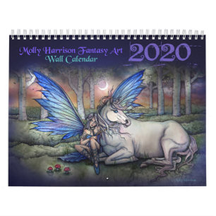 Calendário Molly Harrison Fantasy Art 2020 Wall Calendar