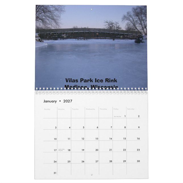 Calendário Momentos mágicos de Madison (Jan 2027)