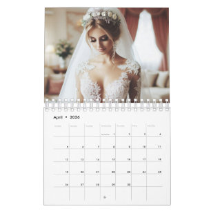 Calendário Momentos Mensais Personalizados da Família em 12 F