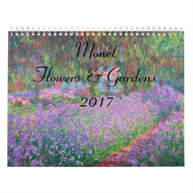 Calendário Monet Huge Flower and Gardens 2017 (Capa)