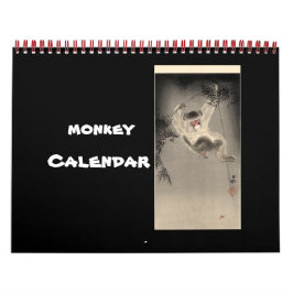 Calendário Monkey Primate Vine Bem-Vindo Para Casa Destino