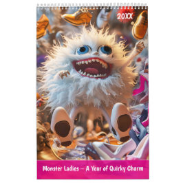 Calendário Monster Ladies – A Year of Quirky Charm