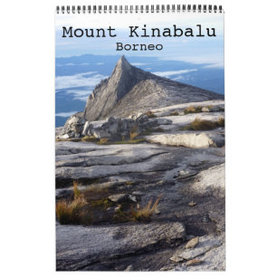 Calendário monte kinabalu bornéu