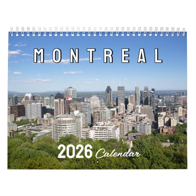 Calendário Montreal Scenic Photography (Capa)