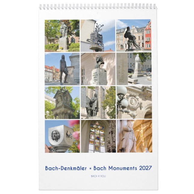 Calendário Monumento a Johann Sebastian Bach, (Capa)