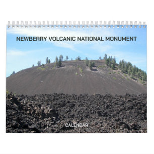 Calendário Monumento Nacional Vulcânico Newberry Fotográfico
