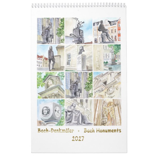 Calendário Monumentos a Johann Sebastian Bach, (Capa)