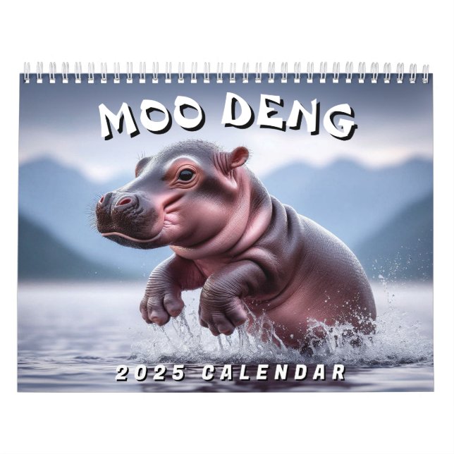 Calendário Moo Deng (Capa)