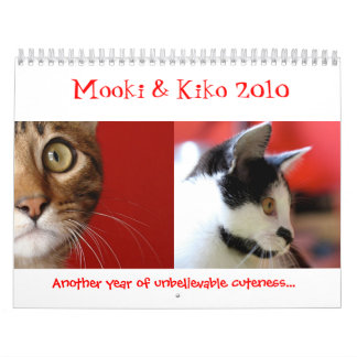 Calendário Mooki & Kiko 2010