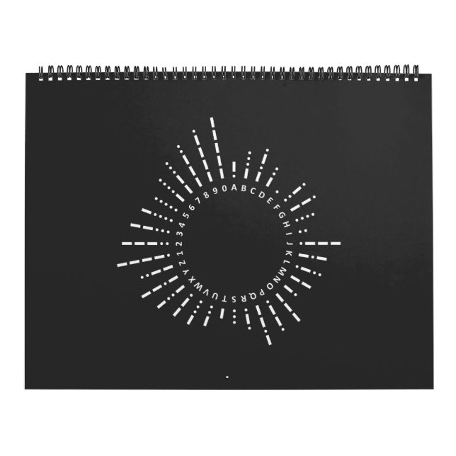 Calendário Morse Code Alphabet (Capa)