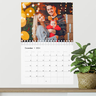 Calendário Mosaico de Fotos Mistura Colagem Família 2025