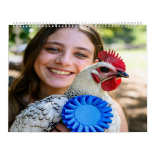 Calendário Mostrar Foto de Aves de Criação Personalizar