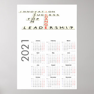 Calendário Motivacional 2021 Poster