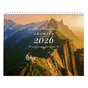 Calendário motivacional de crescimento pessoal