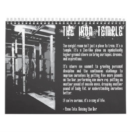 Calendário Motivacional De Gym De Construção De Cr