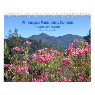 Calendário Mt Tamalpais Marin County California