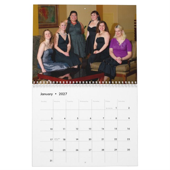 Calendário Mulheres 2010 do PHP (normal) (Jan 2027)