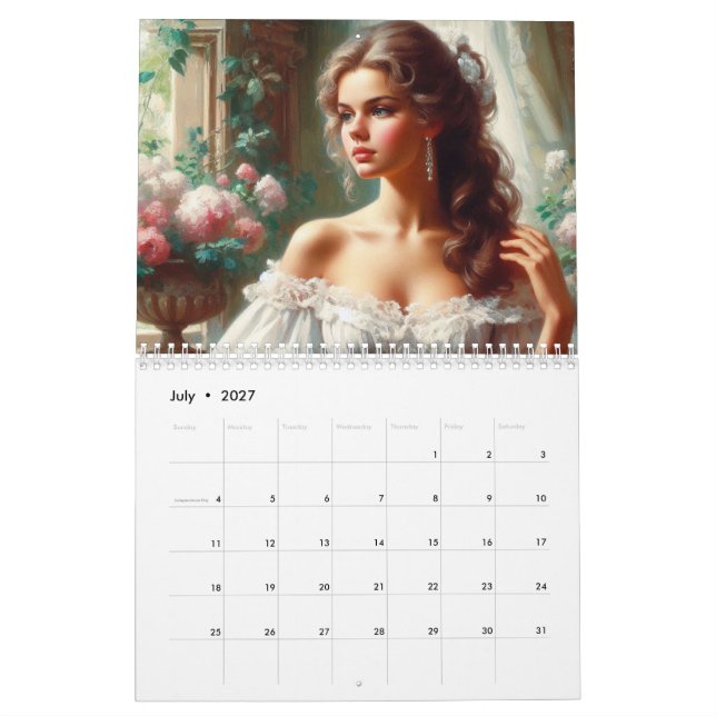 Calendário Mulheres Vitorianas (Jul 2027)