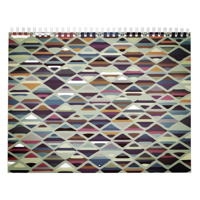 Calendário Multi-cor da Deco da Arte Moderna (Capa)