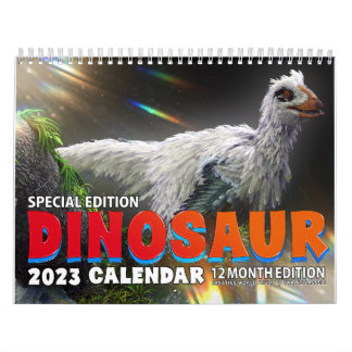 CALENDÁRIO MUNDIAL DO DINOSSAUR 2023: Impressão Ca