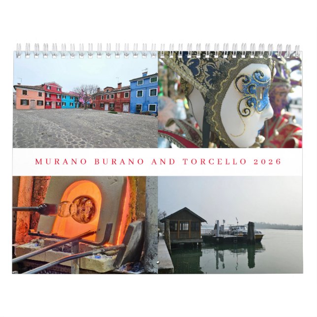 Calendário Murano Burano e Torcello 2026 (Capa)