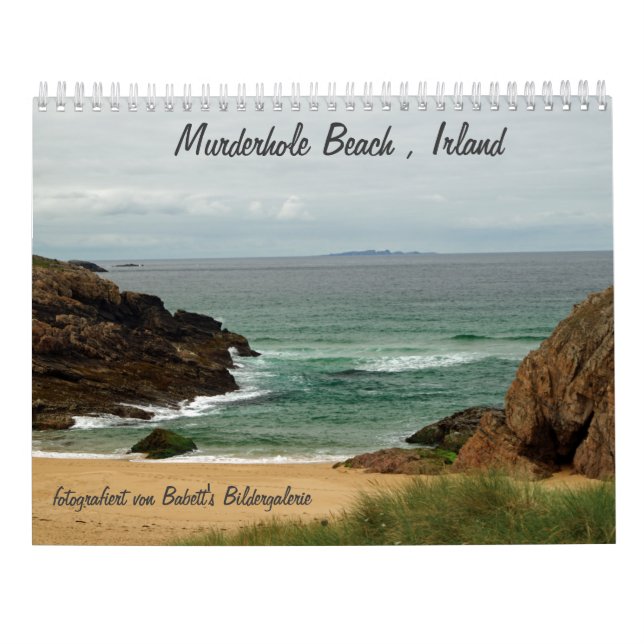 Calendário Murderhole Beach, Irlanda (Verso)