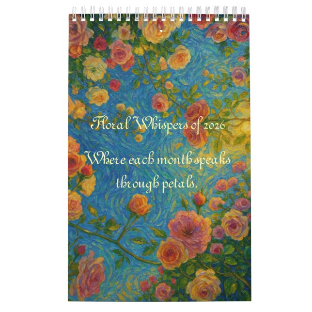 Calendário Murmurios Florais de 2026 (Capa)