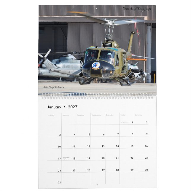 Calendário Museu do ar das asas e dos rotores (Jan 2027)