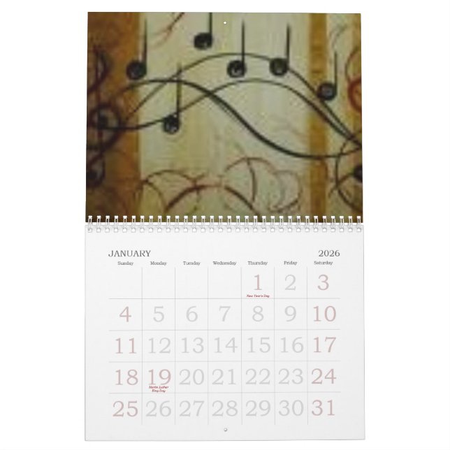 Calendário music<3 (Jan 2026)