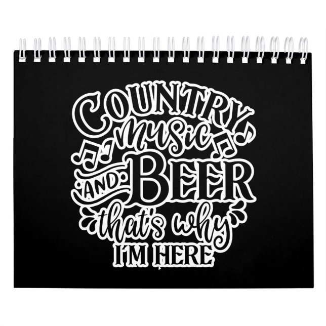 Calendário Música Country E Gráfico Música Beer Country (Capa)