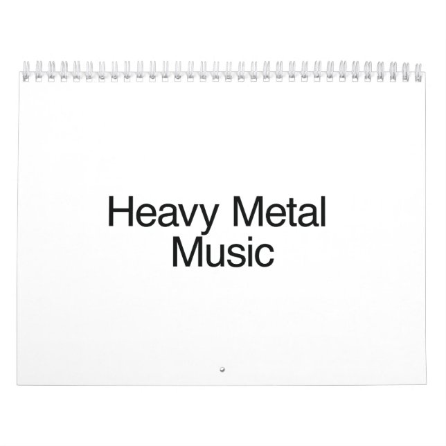Calendário Música Heavy Metal (Capa)