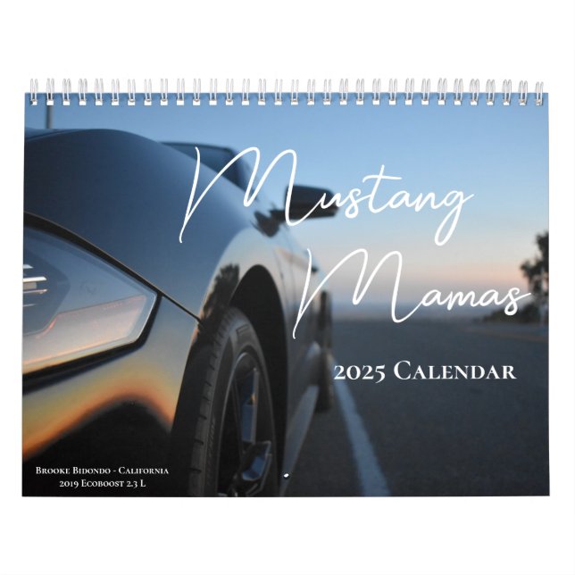 Calendário Mustang Mamas 2025 Calendar (Capa)