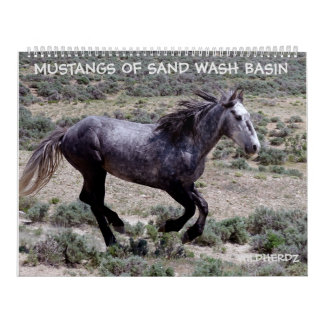 Calendário Mustangs de Sand Wash Basin Colorado