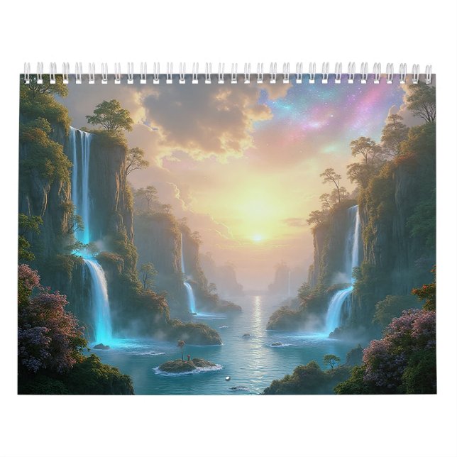 Calendário Mystical Nature Landscapes 2026 Fantasy Wall (Capa)