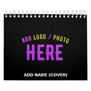 CALENDÁRIO NA MODA MODERNO PERSONALIZÁVEL NEGRO VERIFICADO CO