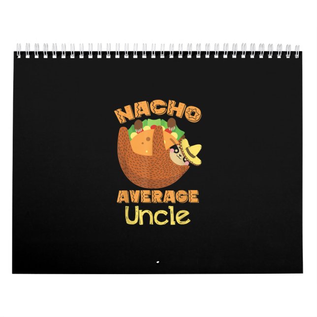 Calendário Nacho Média Tio Nacho Day Funny Taco Sloth (Capa)